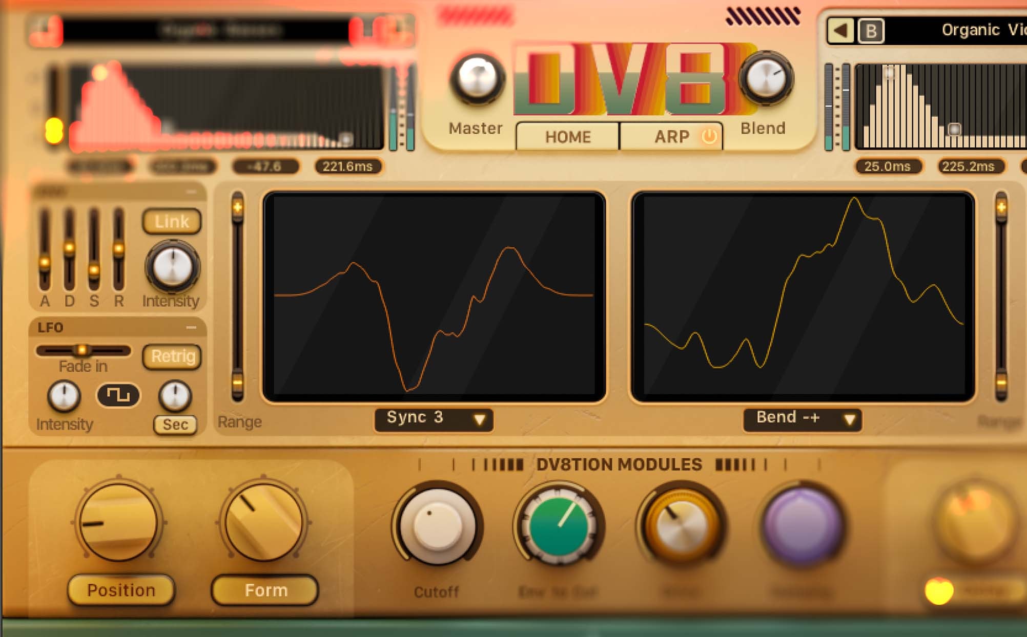DV8 Synth Waveform Control