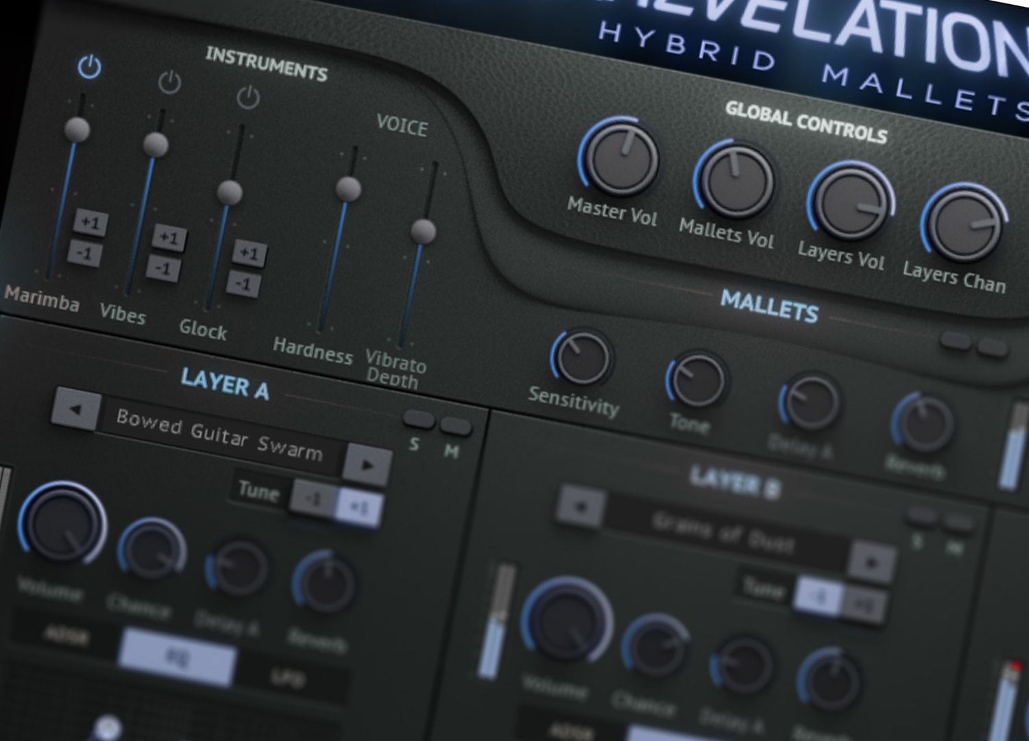 Revelation Hybrid Mallets - Instrument Controls