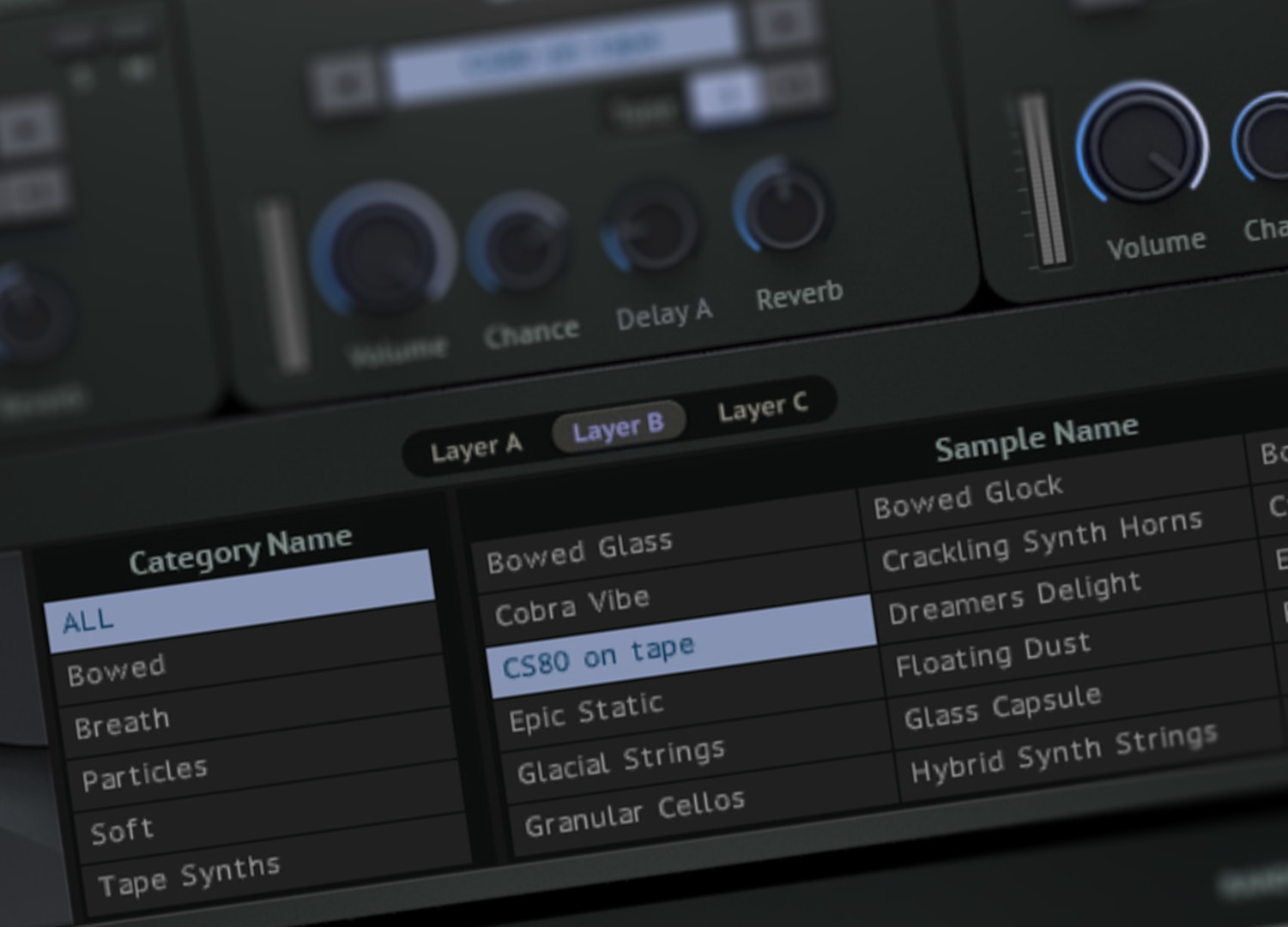 Revelation Hybrid Mallets - Layers Sample Menu